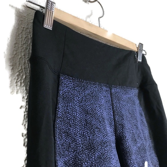 Calia Black/Blue Wide‎ Waistband Nylon Spandex Textured Mesh Leggings Small - Picture 3 of 9